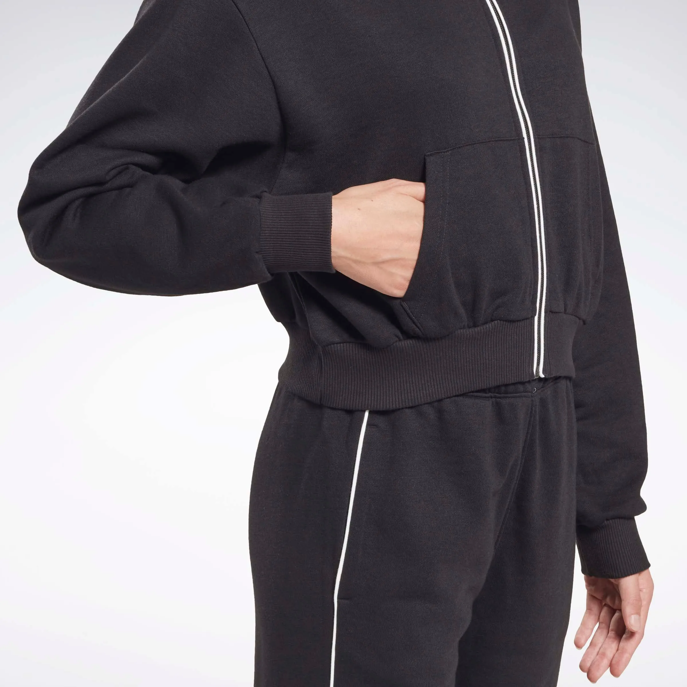 Reebok Identity French Terry Full-Zip Sweatshirt Black