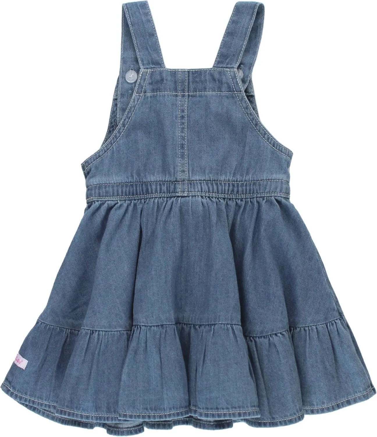 RuffleButts Baby/Toddler Girls Spring Summer Sleeveless Style Dress