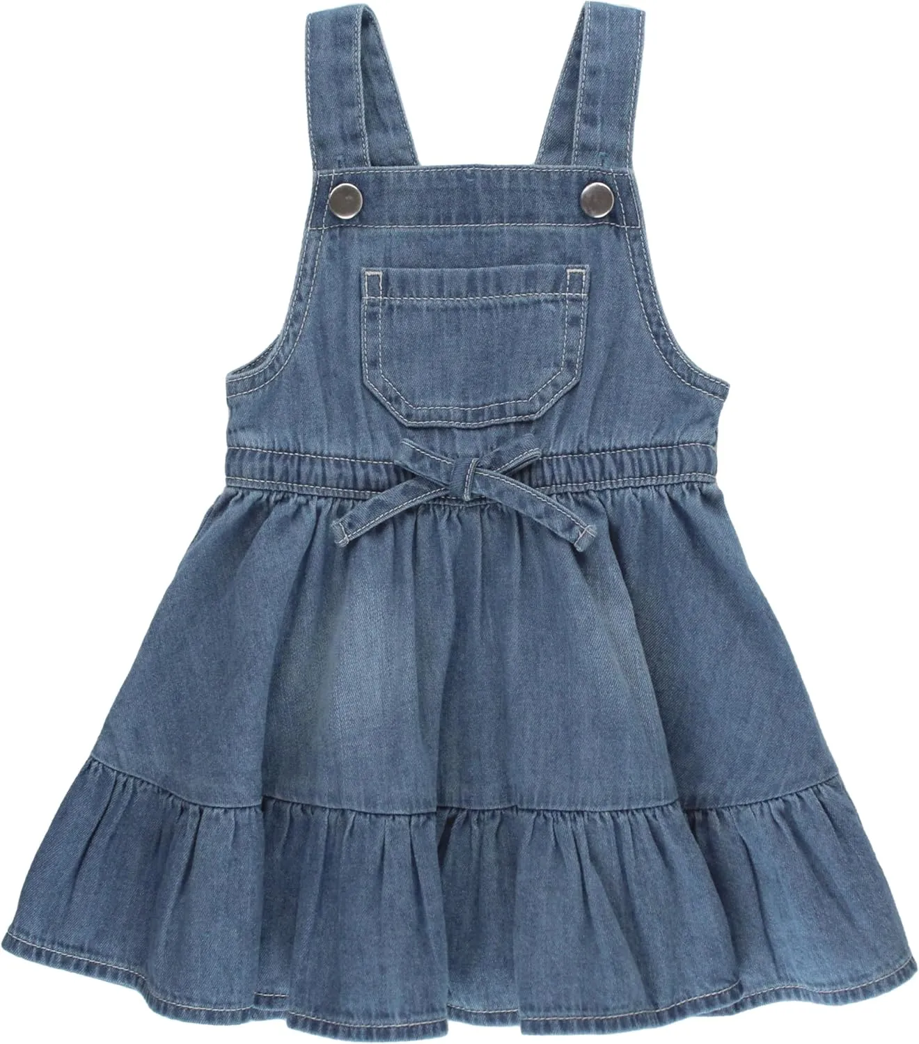 RuffleButts Baby/Toddler Girls Spring Summer Sleeveless Style Dress