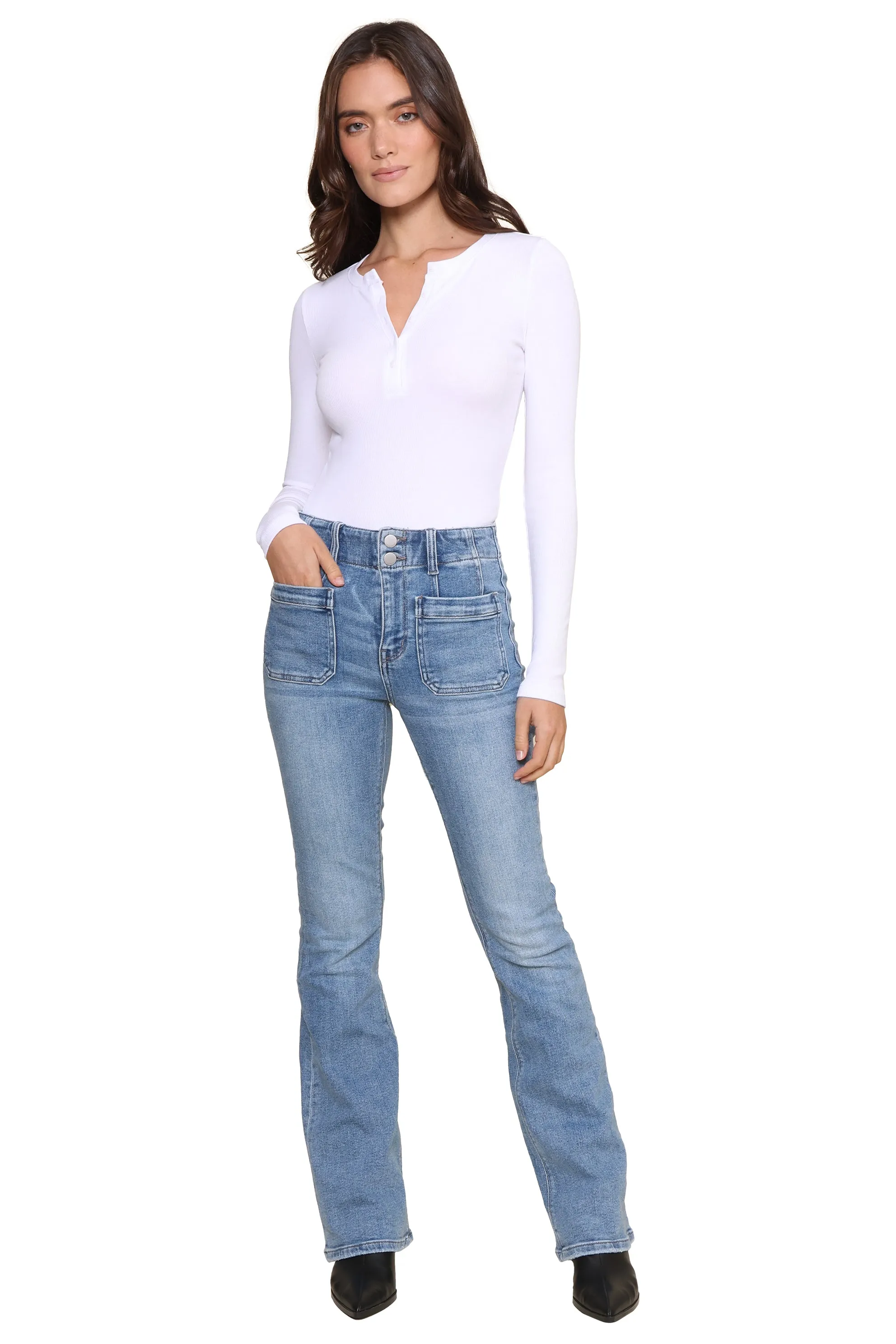 Samara Rib Henley Bodysuit