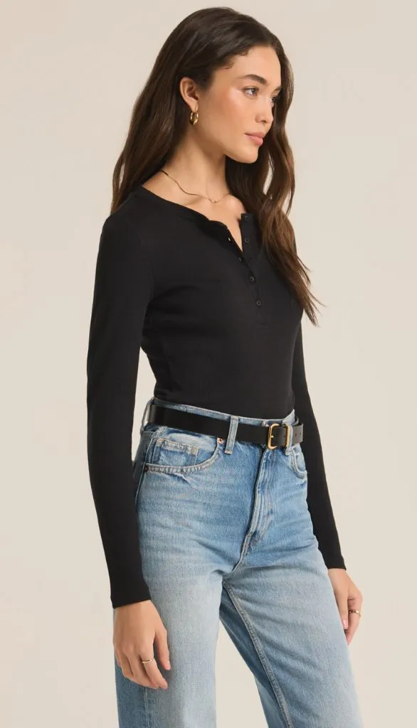 Samara Rib Henley Bodysuit