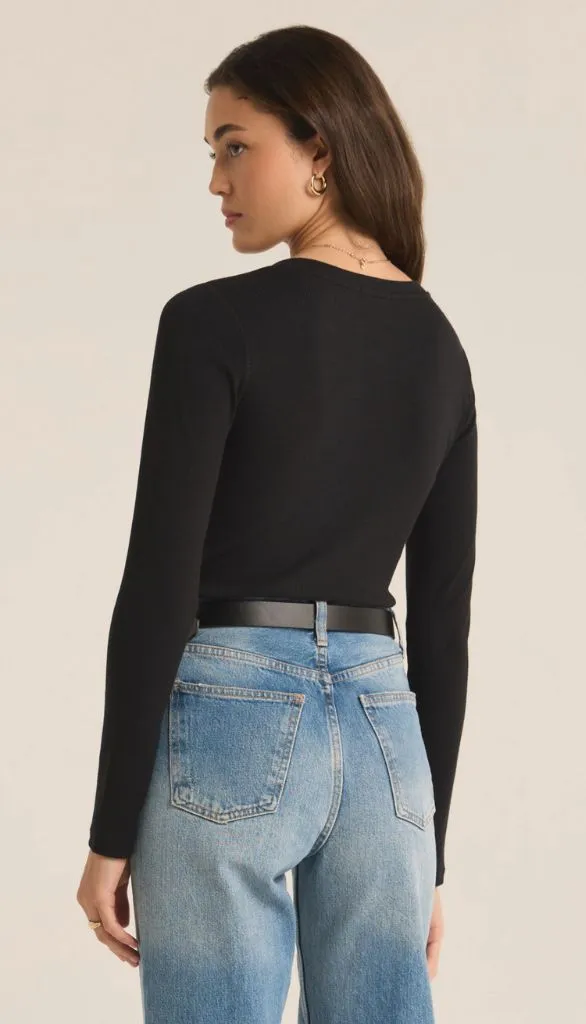 Samara Rib Henley Bodysuit