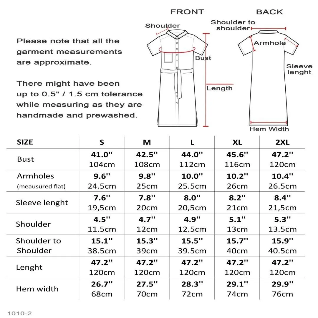 Short Sleeve Flax Linen Dress