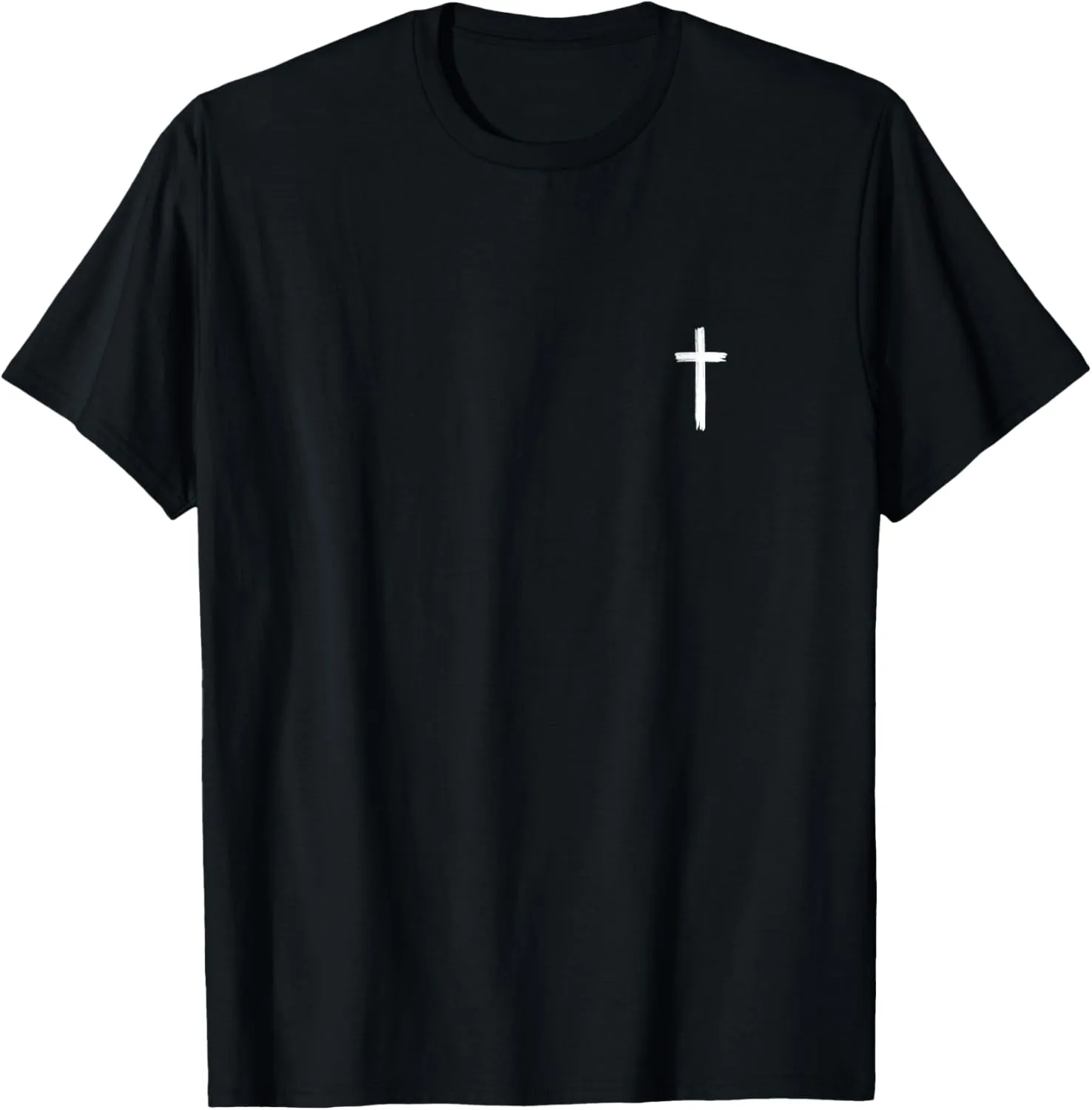 Small Cross Subtle Christian Minimalist Religious Faith T-Shirt