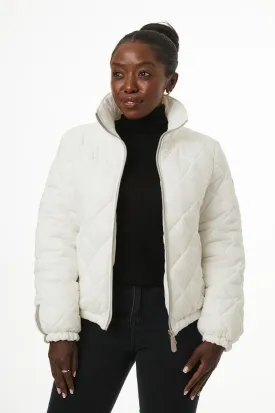 Stella Vegan Down Bomber | White