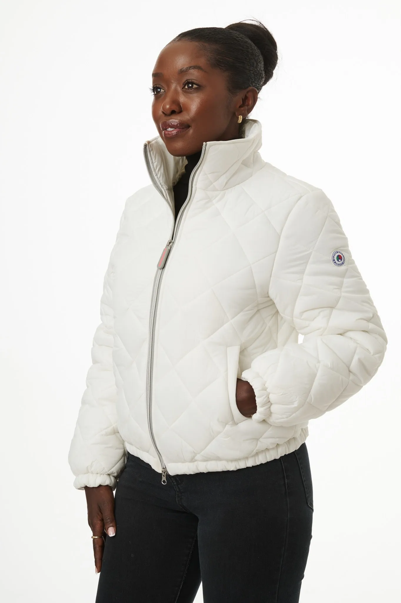Stella Vegan Down Bomber | White