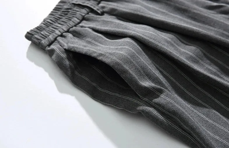 Striped Wide-Leg Palazzo Trousers