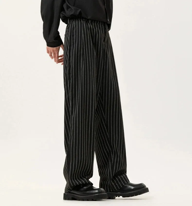 Striped Wide-Leg Palazzo Trousers
