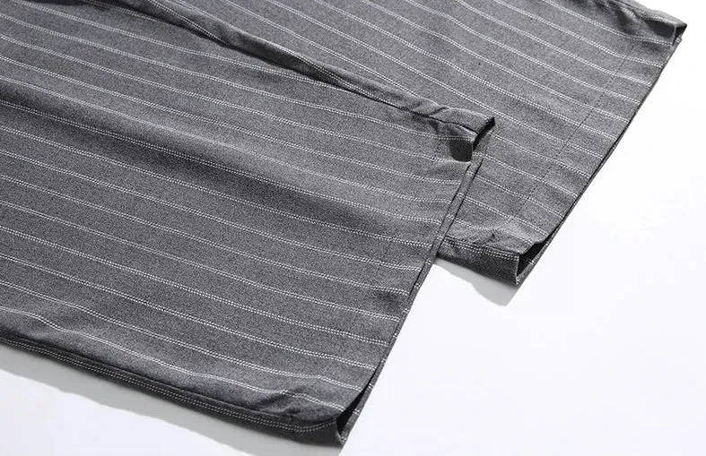 Striped Wide-Leg Palazzo Trousers