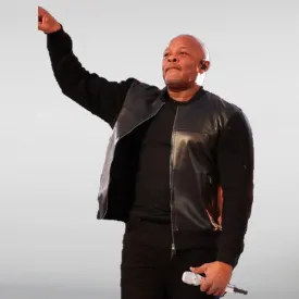 Super Bowl Halftime Dr Dre Leather Bomber Jacket
