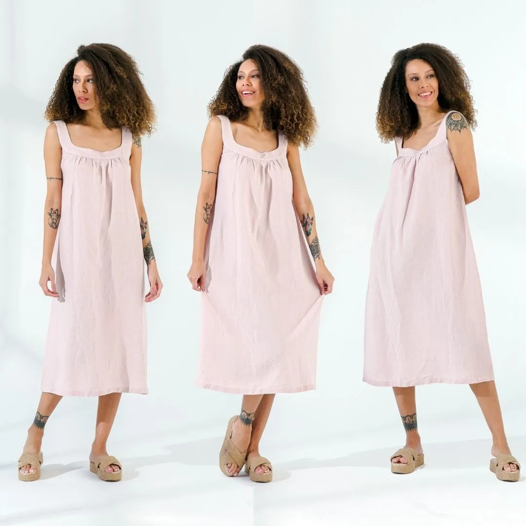 Tank Top Linen Loose Dress