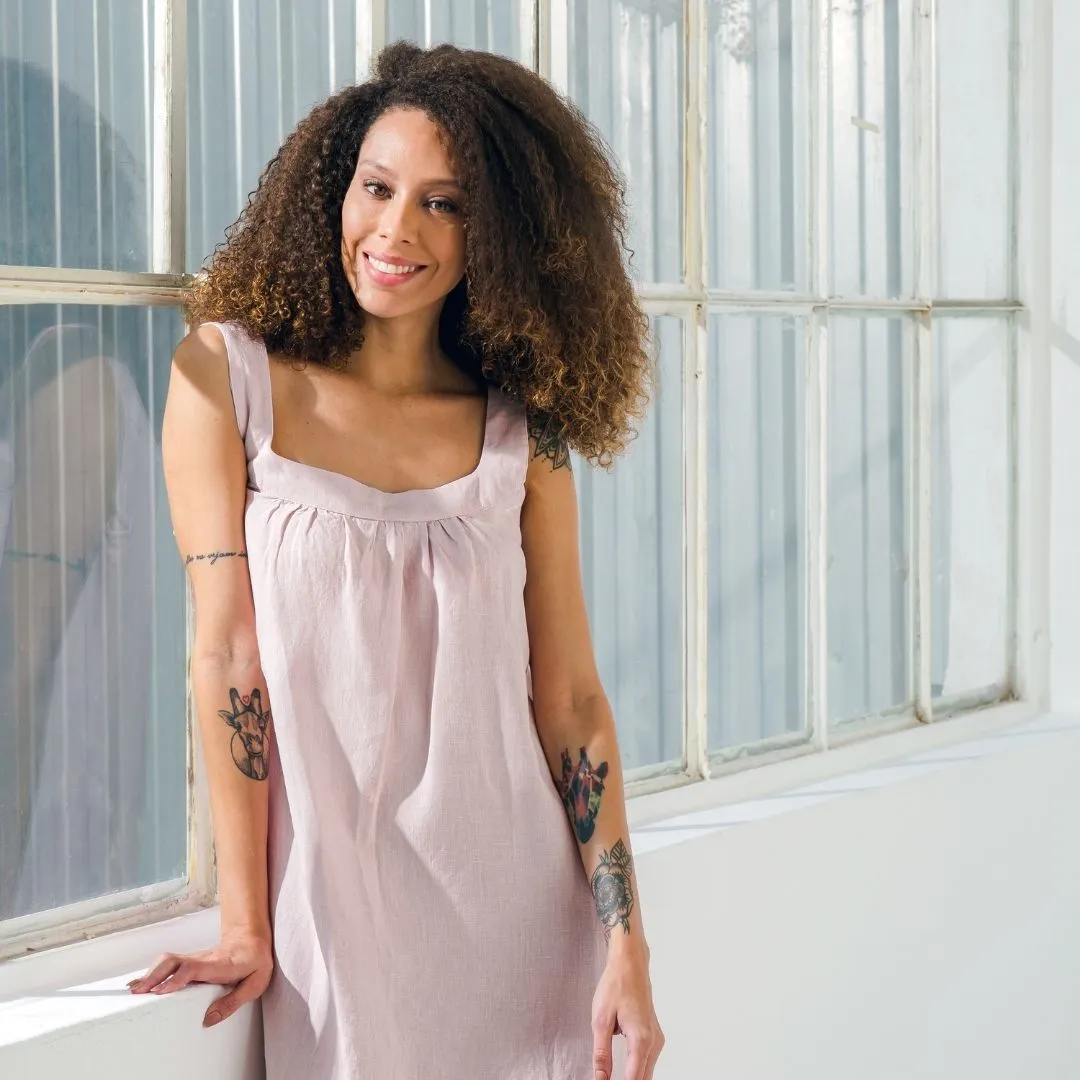 Tank Top Linen Loose Dress