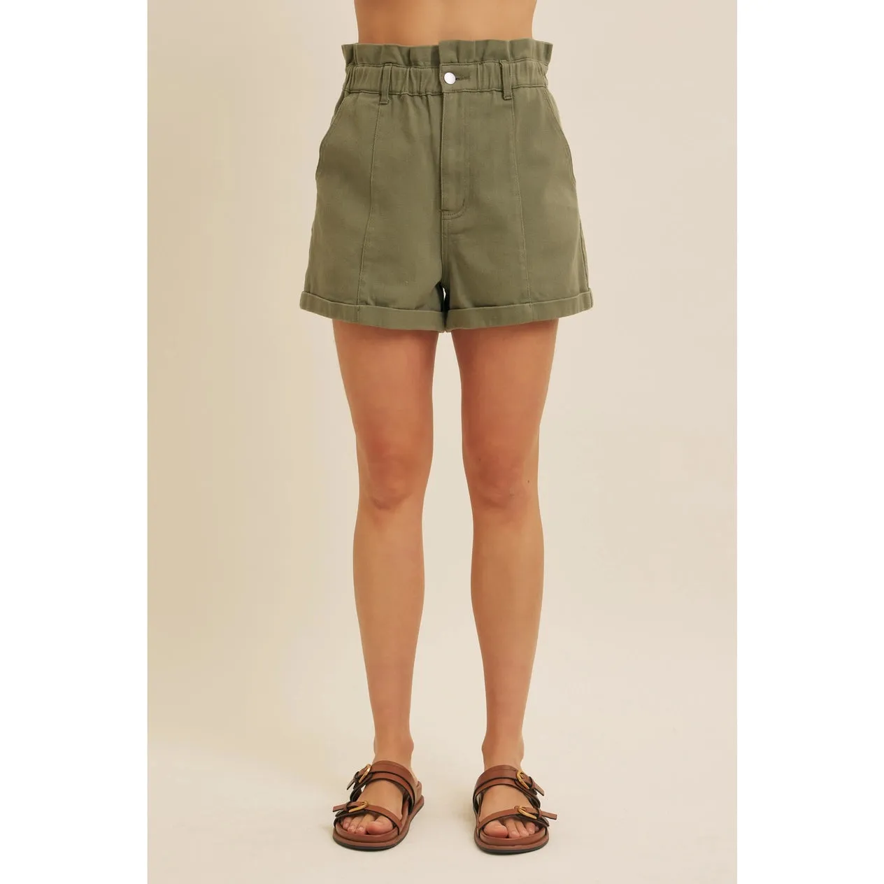 Tara High Rise Denim Shorts