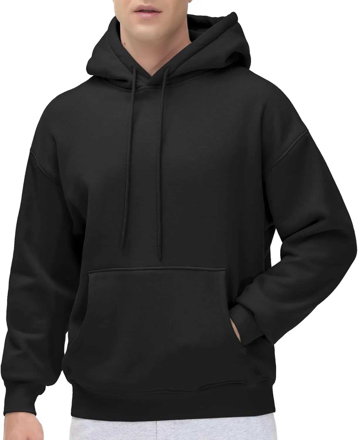 THE GYM PEOPLE Men's Fleece Pullover Hoodie Loose Fit Ultra Soft Hooded Sweatshirt With Pockets