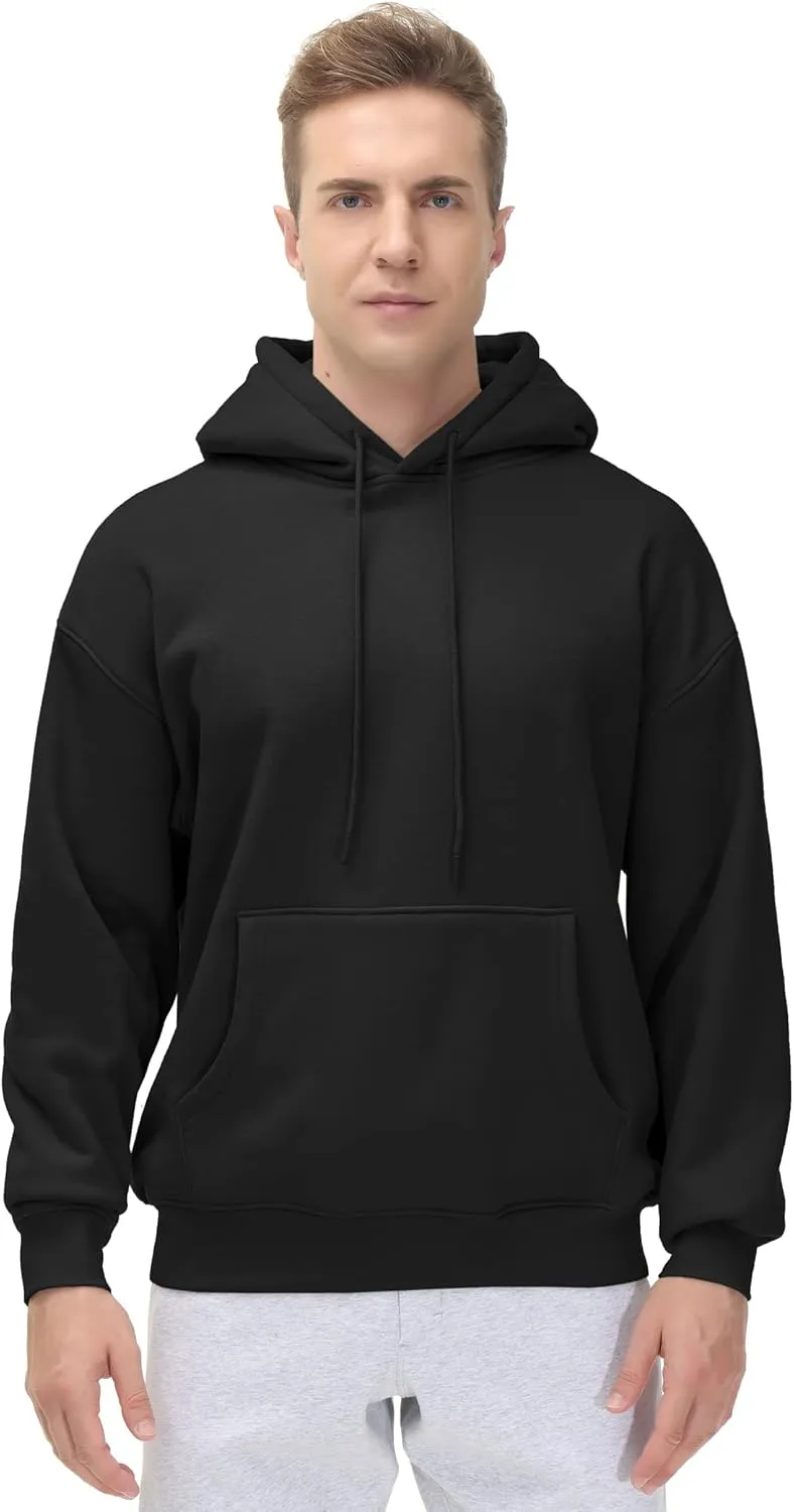 THE GYM PEOPLE Men's Fleece Pullover Hoodie Loose Fit Ultra Soft Hooded Sweatshirt With Pockets
