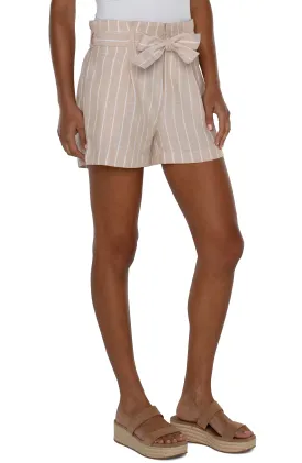The Kaylyn Paperbag Waist Pleated Tie Short