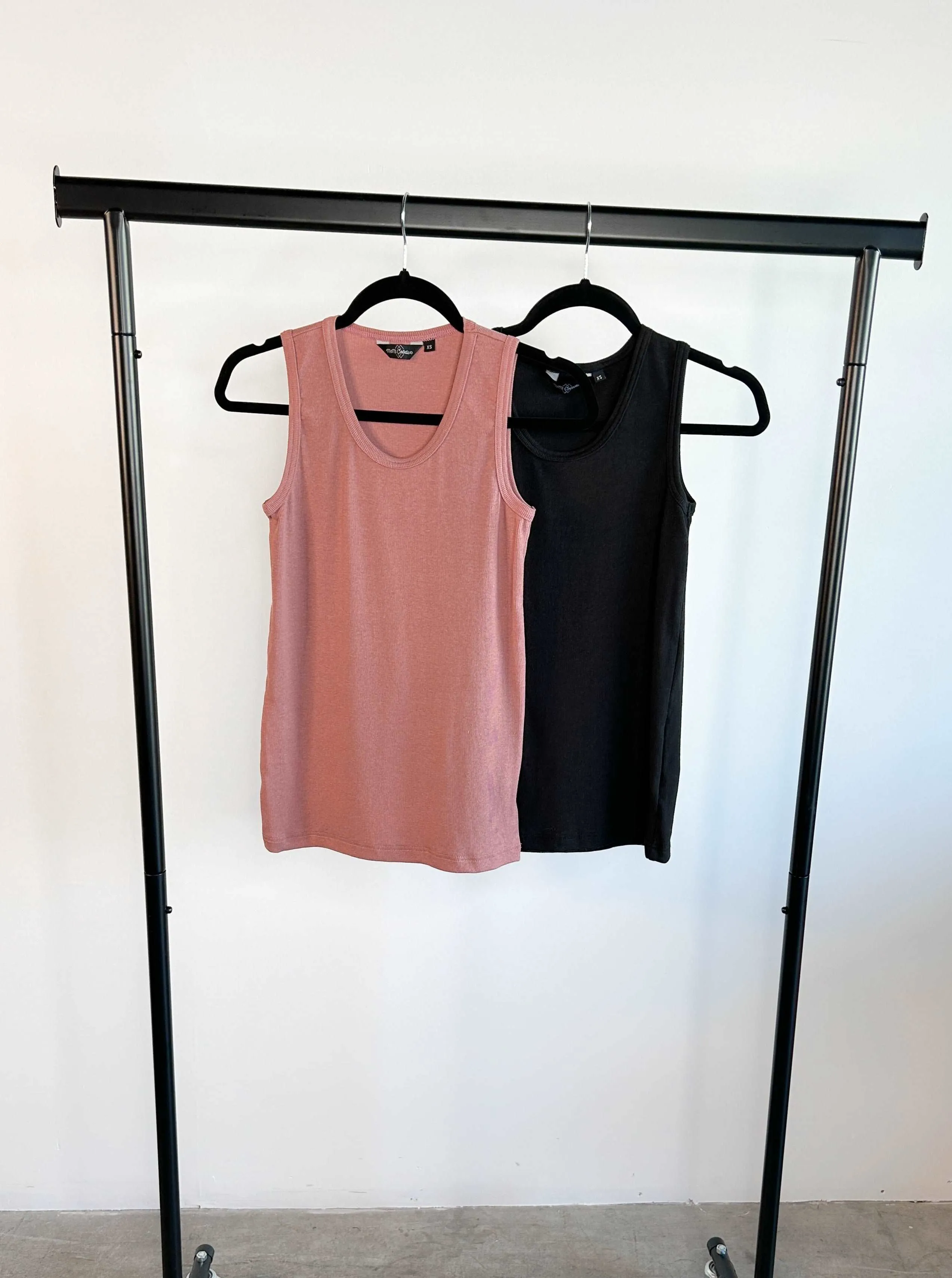 The Ribbed Tank in Blush