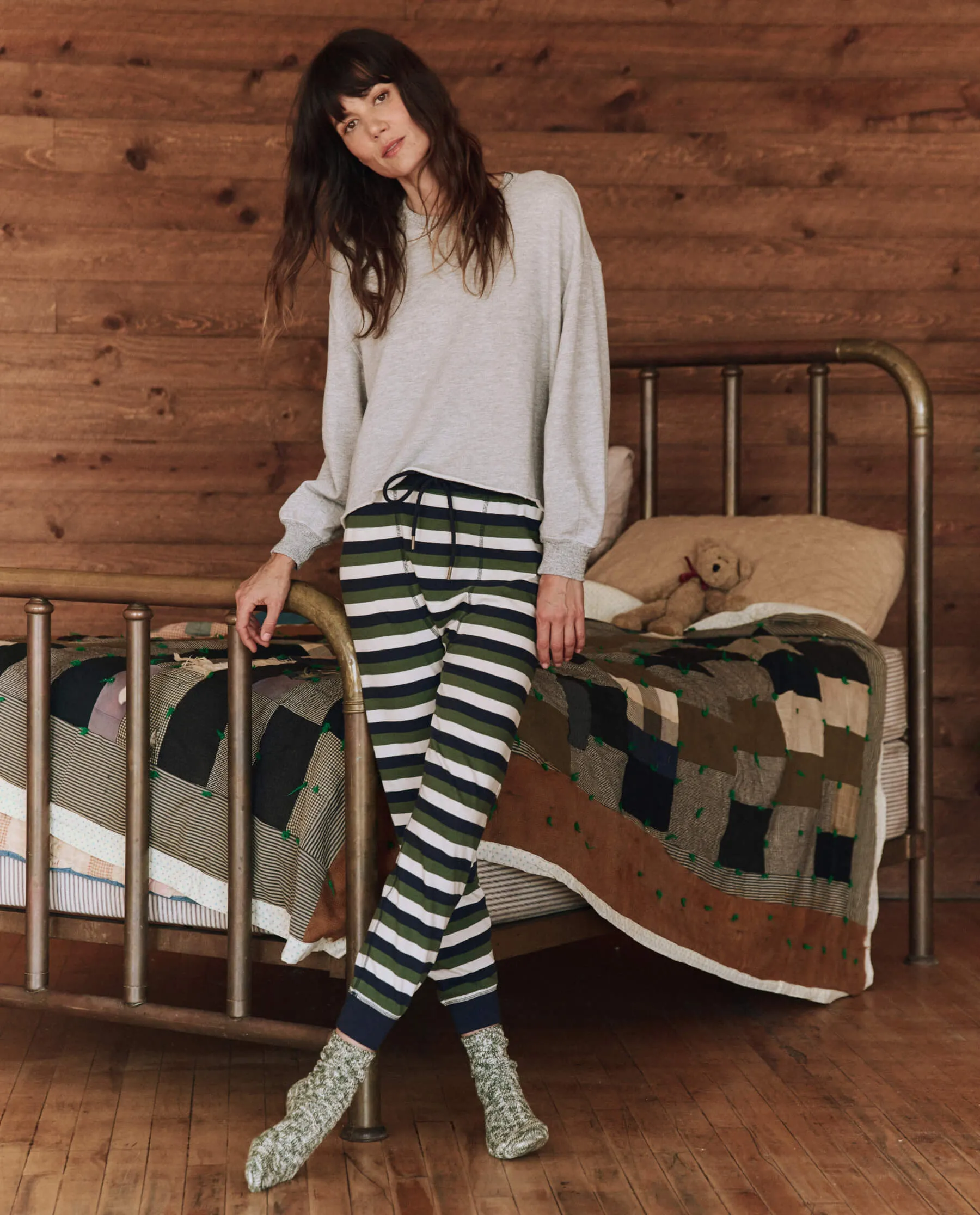 The Sleep Cut Off Sweatshirt. -- Light Heather Grey