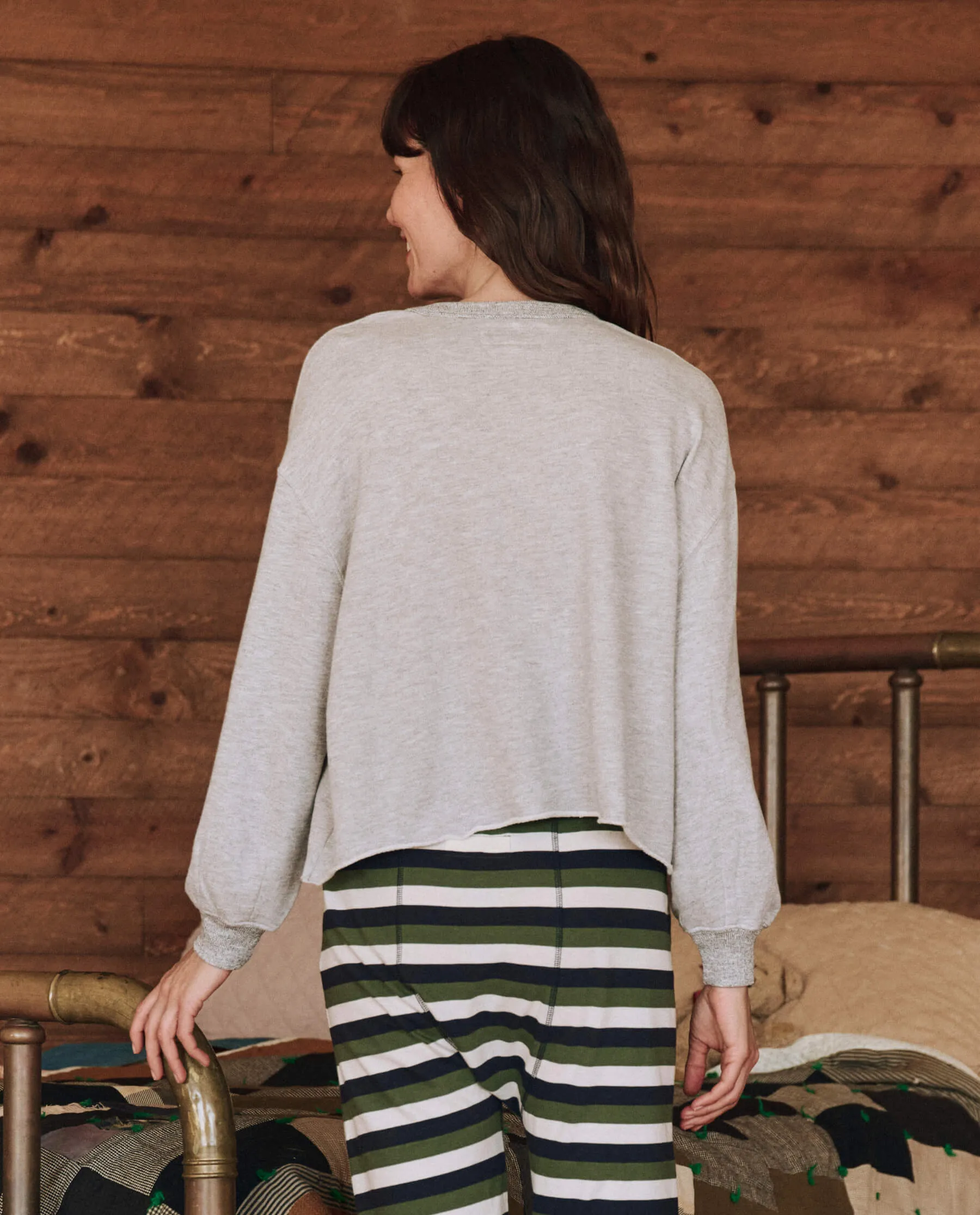 The Sleep Cut Off Sweatshirt. -- Light Heather Grey