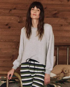 The Sleep Cut Off Sweatshirt. -- Light Heather Grey