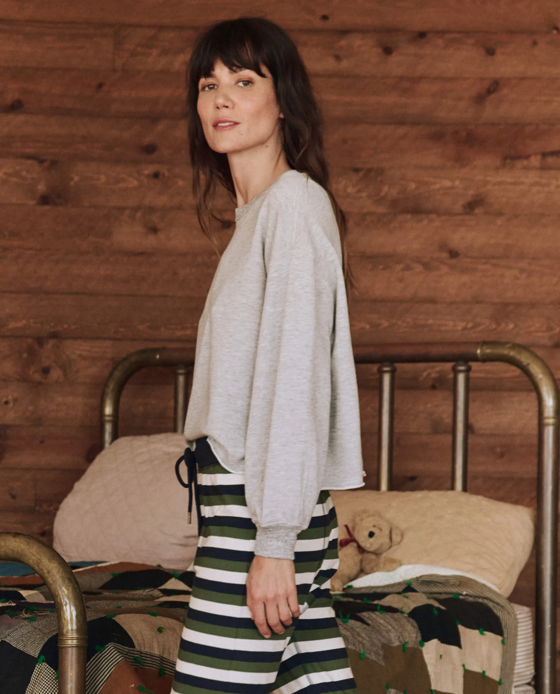 The Sleep Cut Off Sweatshirt. -- Light Heather Grey