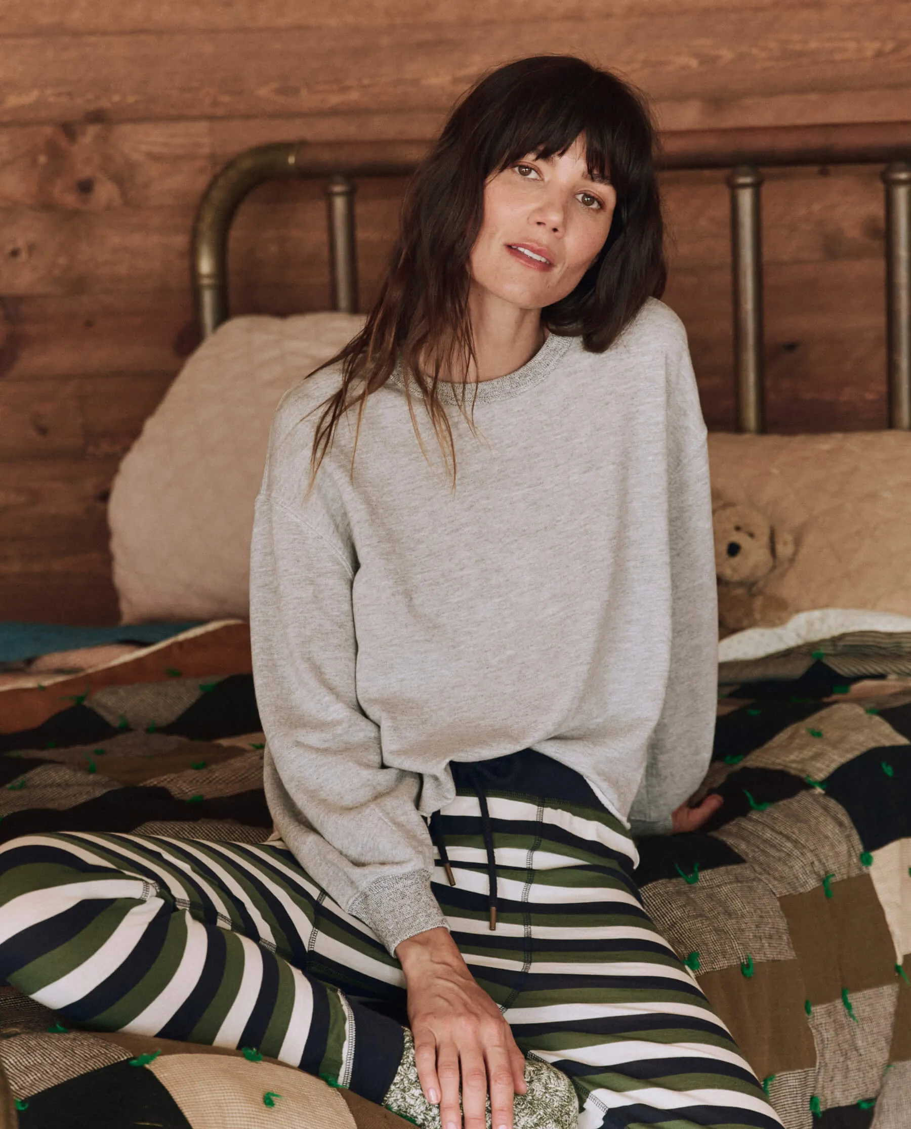 The Sleep Cut Off Sweatshirt. -- Light Heather Grey