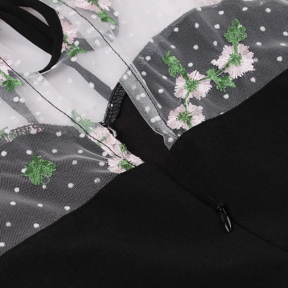 Women's Vintage Polka Dot 1950s Audrey Retro Rockabilly Prom Dress 50's 60's A-Line Cocktail Party Swing Dress